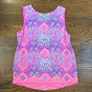 Lilly Pulitzer Paisley Tank Top Size Small